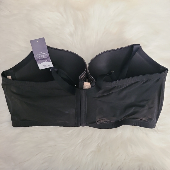 NWT Lane Bryant Cacique Zip-Front Longline Boost Balconette Bra, 44DD - Picture 4 of 10